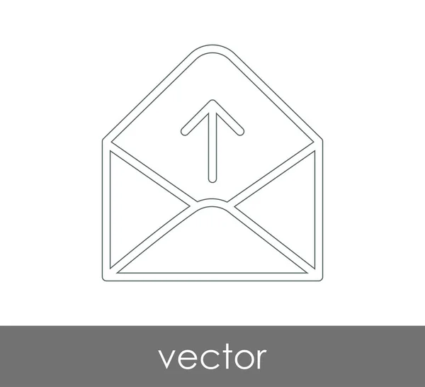 Illustration Vectorielle Icône Enveloppe Signe — Image vectorielle