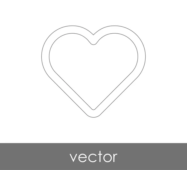Herz Web-Ikone — Stockvektor