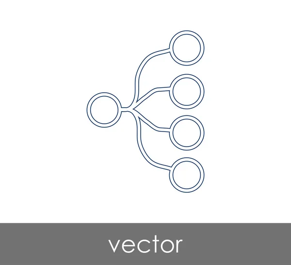 Hierarchie-Websymbol — Stockvektor