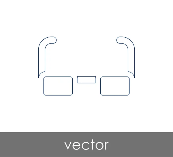 Icono gafas graduadas — Vector de stock