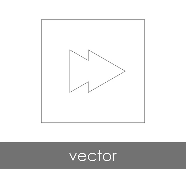 Spola fram ikonen — Stock vektor