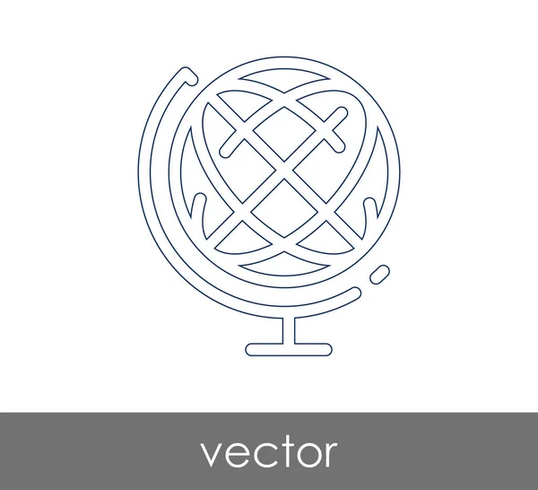 Ilustración Vectorial Icono Del Globo Signo — Vector de stock