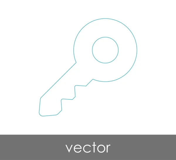 Key Icon Safety Concept Vector Illustration — Stock Vector