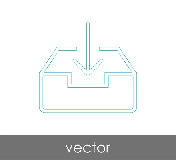 Vector Illustration Design Archive Icon — Stock Vector