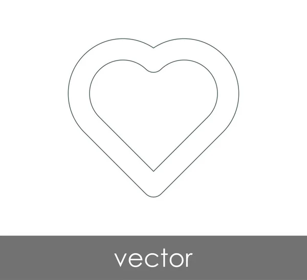 Серце web значок — стоковий вектор