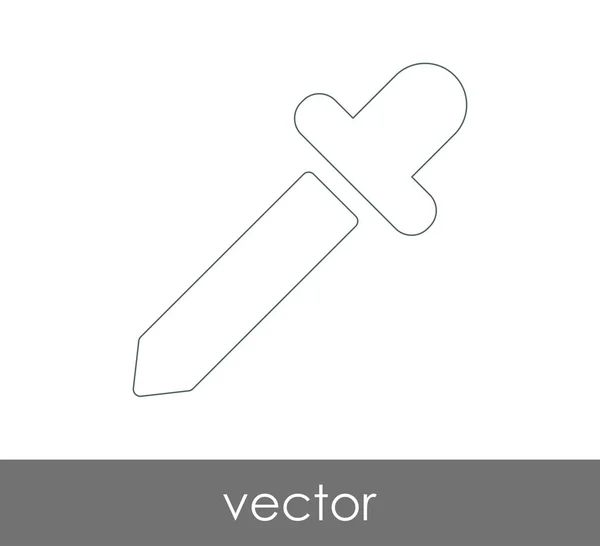 Dropper Medicinsk Ikon Vektorillustration — Stock vektor