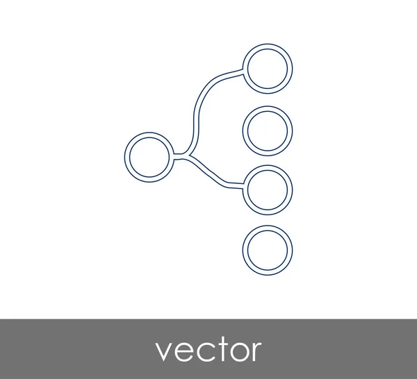 Hierarchie-Websymbol — Stockvektor