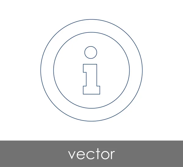 Vektoros Illusztráció Tervezési Információk Aláírás Ikonra — Stock Vector