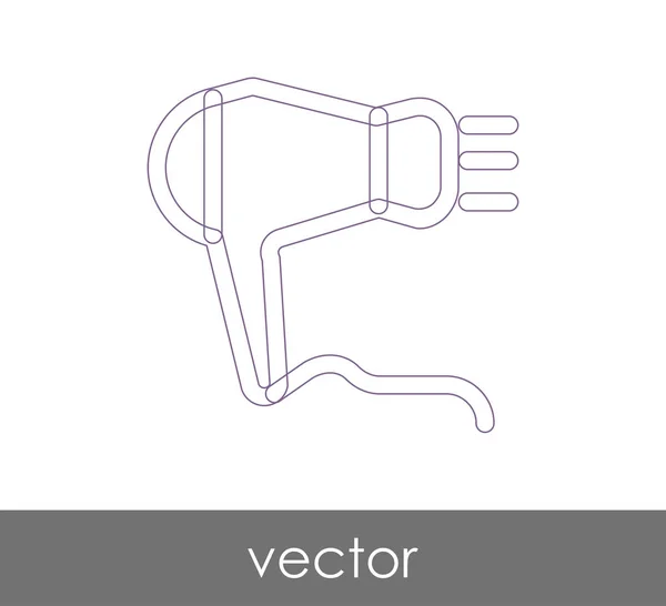 Secador de pelo icono web — Archivo Imágenes Vectoriales