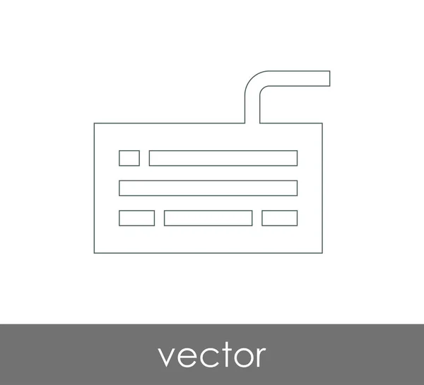 Design do ícone do teclado — Vetor de Stock