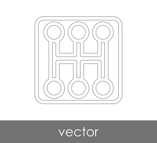 Icono de la caja de cambios — Vector de stock