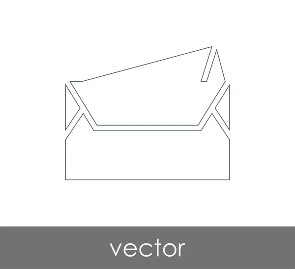 Ilustración Vectorial Icono Sobre Signo — Vector de stock