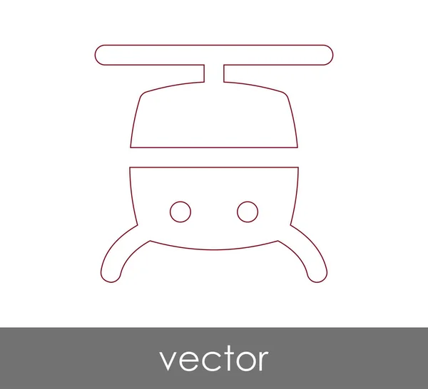 Helikopter-Websymbol — Stockvektor