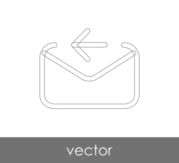 Ícone de resposta de email —  Vetores de Stock