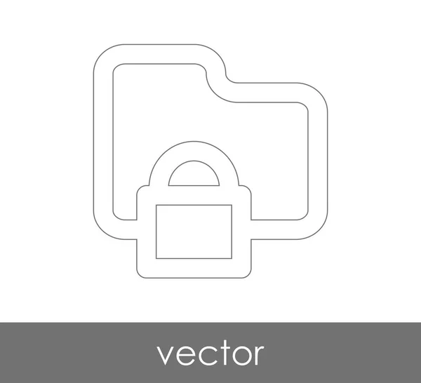 Icono de carpeta — Vector de stock