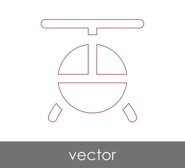 Helikopterin verkkokuvake — vektorikuva