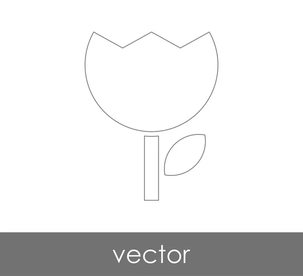 Icono Flor Para Diseño Web Aplicaciones — Vector de stock