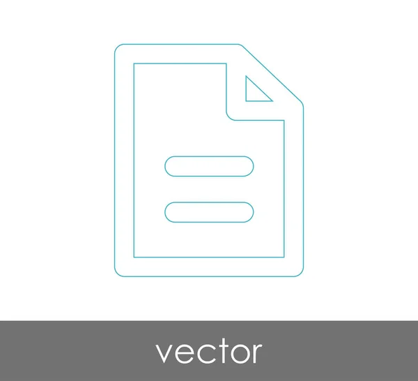 Ícone Documento Para Web Design Aplicações — Vetor de Stock