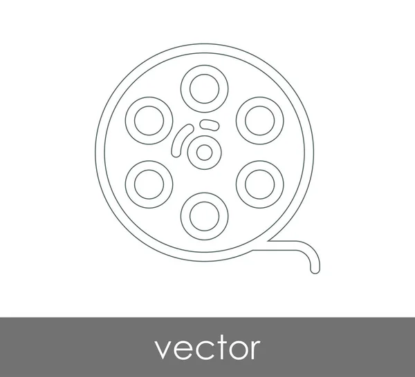 Icône Film Pour Conception Web Les Applications — Image vectorielle