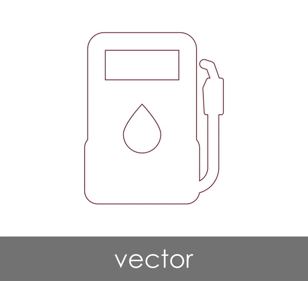 Ikona plynového čerpadla — Stockový vektor
