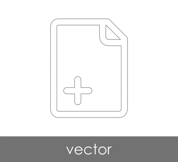 Icono Documento Para Diseño Web Aplicaciones — Vector de stock