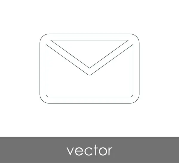 Illustrazione Vettoriale Icona Della Busta Segno — Vettoriale Stock