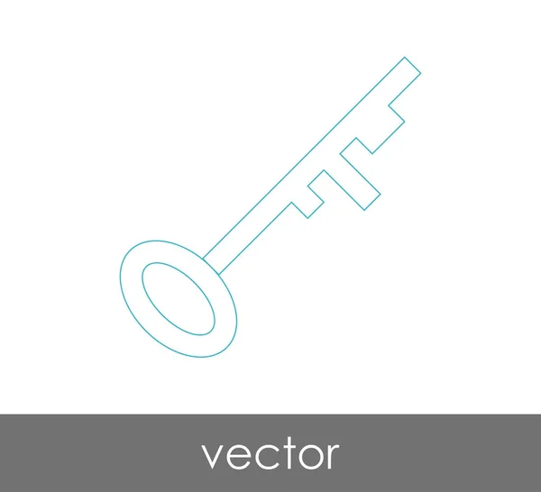 Key Icon Safety Concept Vector Illustration — Stock Vector