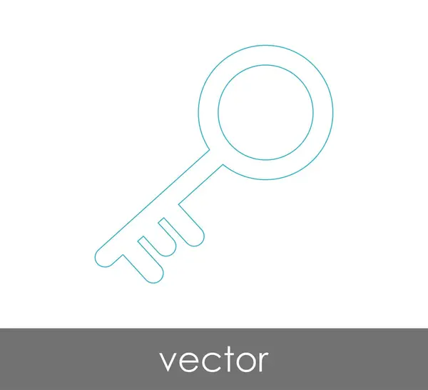Ikona Klíče Bezpečnostní Koncepce Vektorové Ilustrace — Stockový vektor