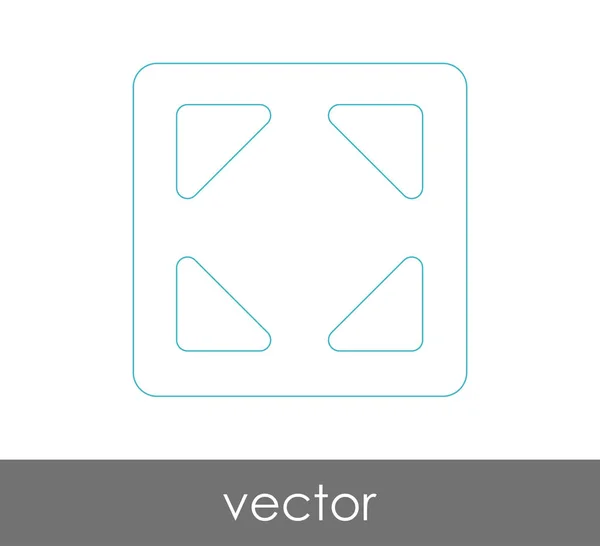 Icon Design Erweitern Vektor Illustration — Stockvektor