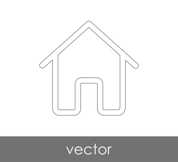 Inicio icono web — Vector de stock