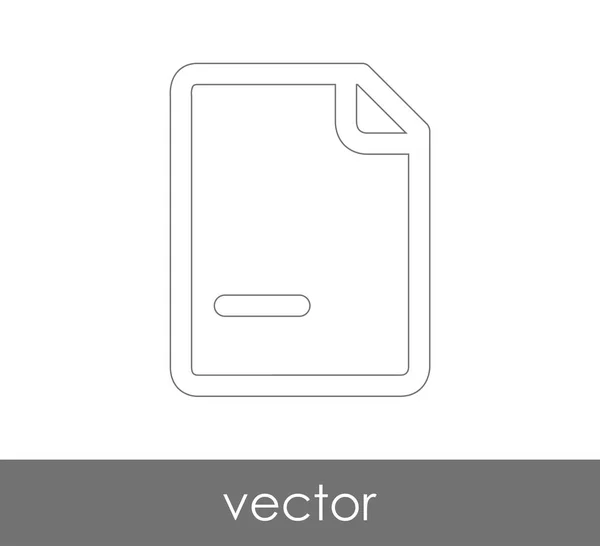 Ícone Documento Para Web Design Aplicações — Vetor de Stock