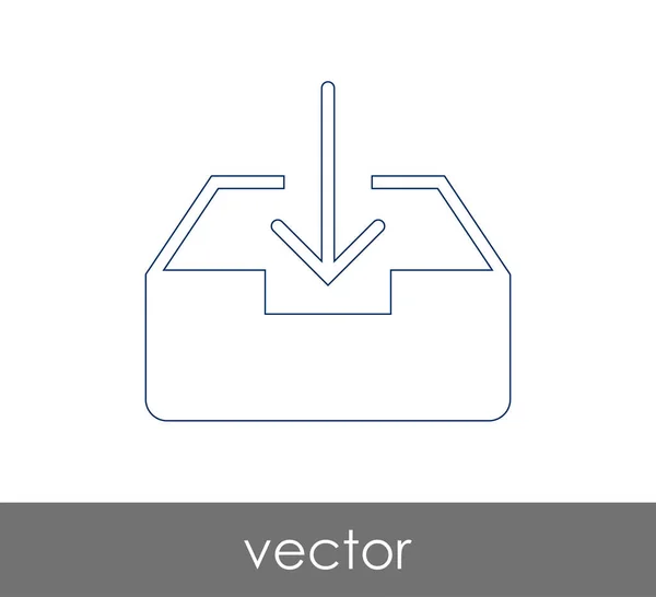 Vector Εικονογράφηση Σχεδιασμός Του Εικονιδίου Αρχειοθέτησης — Διανυσματικό Αρχείο