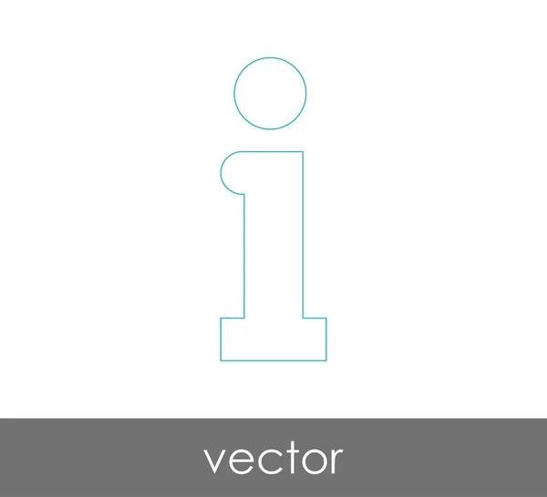 Векторная Иллюстрация Дизайна Иконки Информационного Знака — стоковый вектор