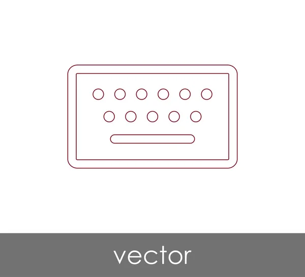 Design of keyboard icon — Stock Vector