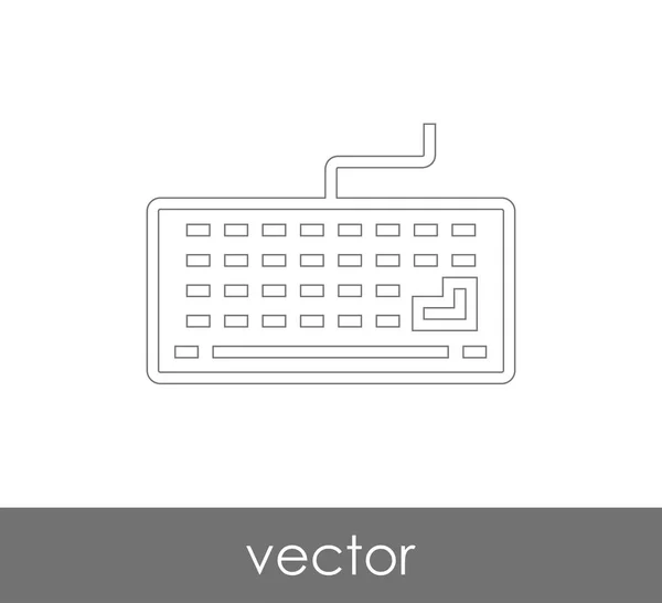 Design do ícone do teclado — Vetor de Stock