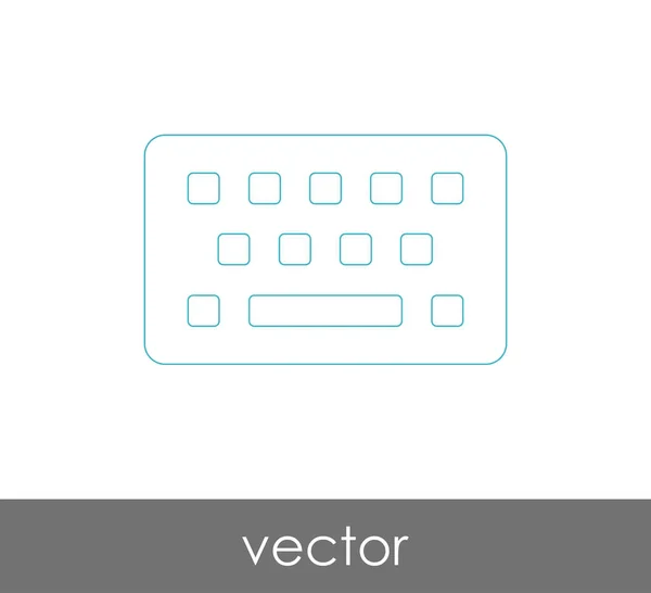 Design der Tastatur-Ikone — Stockvektor