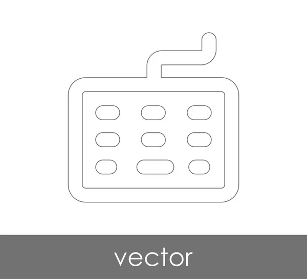 Diseño del icono del teclado — Vector de stock