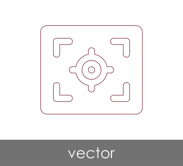 Ikona zaměření kamery — Stockový vektor