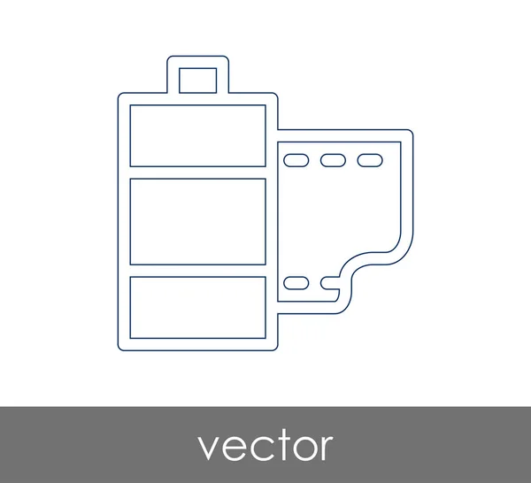 Icono Película Para Diseño Web Aplicaciones — Vector de stock