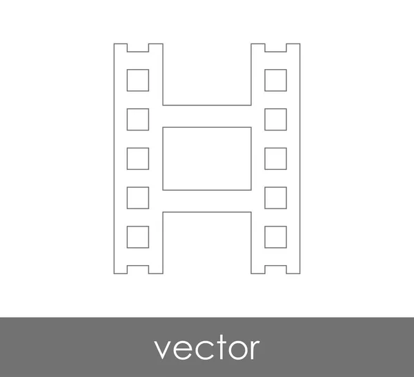 Icono Película Para Diseño Web Aplicaciones — Vector de stock