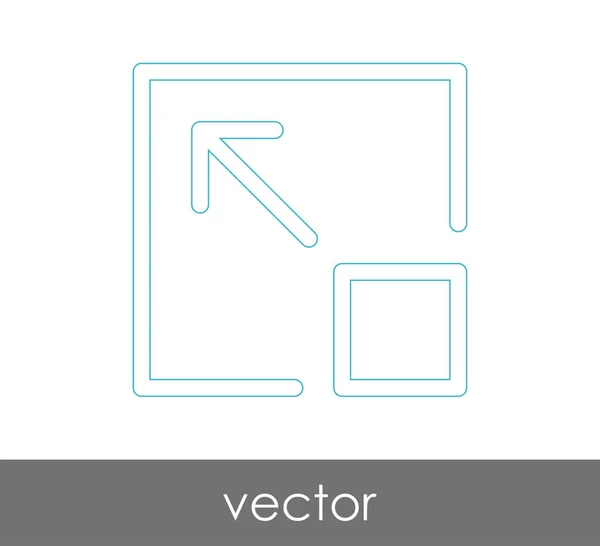 Expandir Diseño Del Icono Ilustración Vectorial — Vector de stock