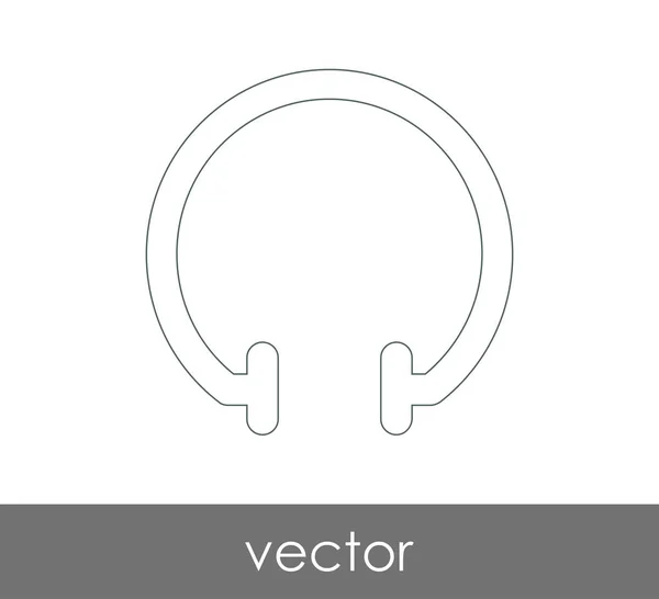 Headphones web icon — Stock Vector