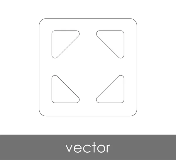 Icon Design Erweitern Vektor Illustration — Stockvektor