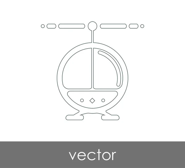 Ícone web helicóptero — Vetor de Stock