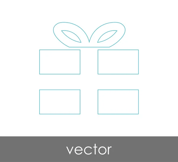 Dárek ikona — Stockový vektor