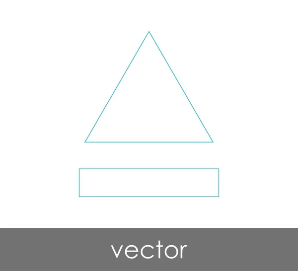 Vektorauswurf-Symbol — Stockvektor