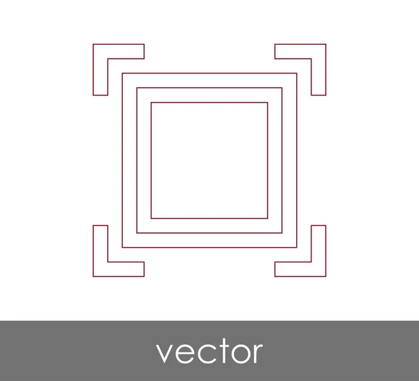 Ícone foco da câmera — Vetor de Stock