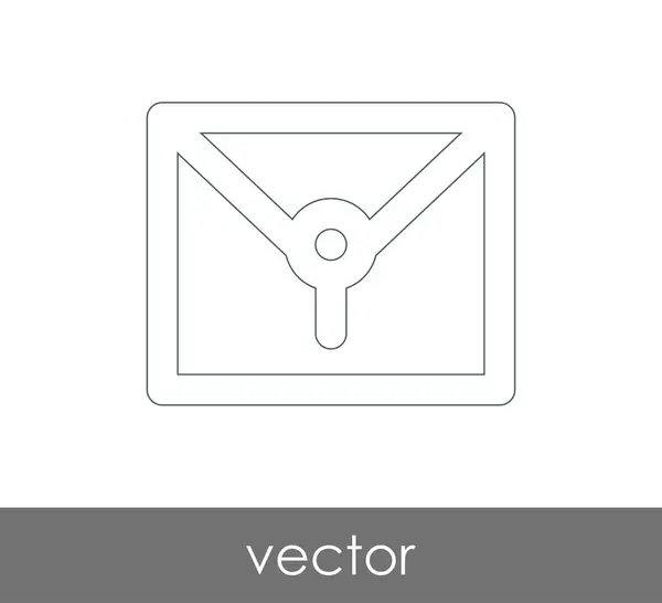 Ilustração Vetor Ícone Envelope Sinal — Vetor de Stock