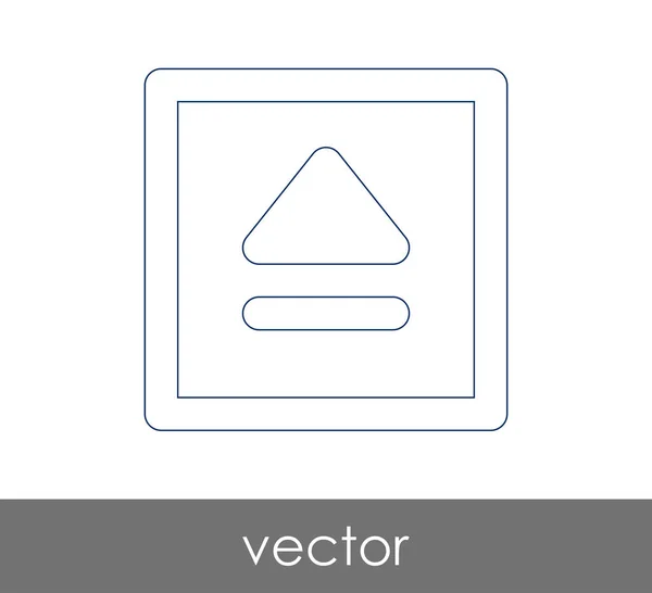 Vector uitwerpen pictogram — Stockvector