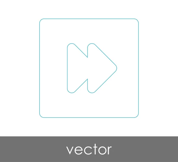 Icono de avance rápido — Vector de stock